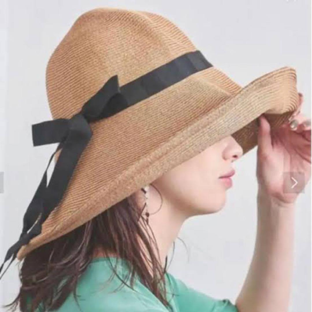 ✨新品タグ付✨Athena 麦わら帽子 保存袋付