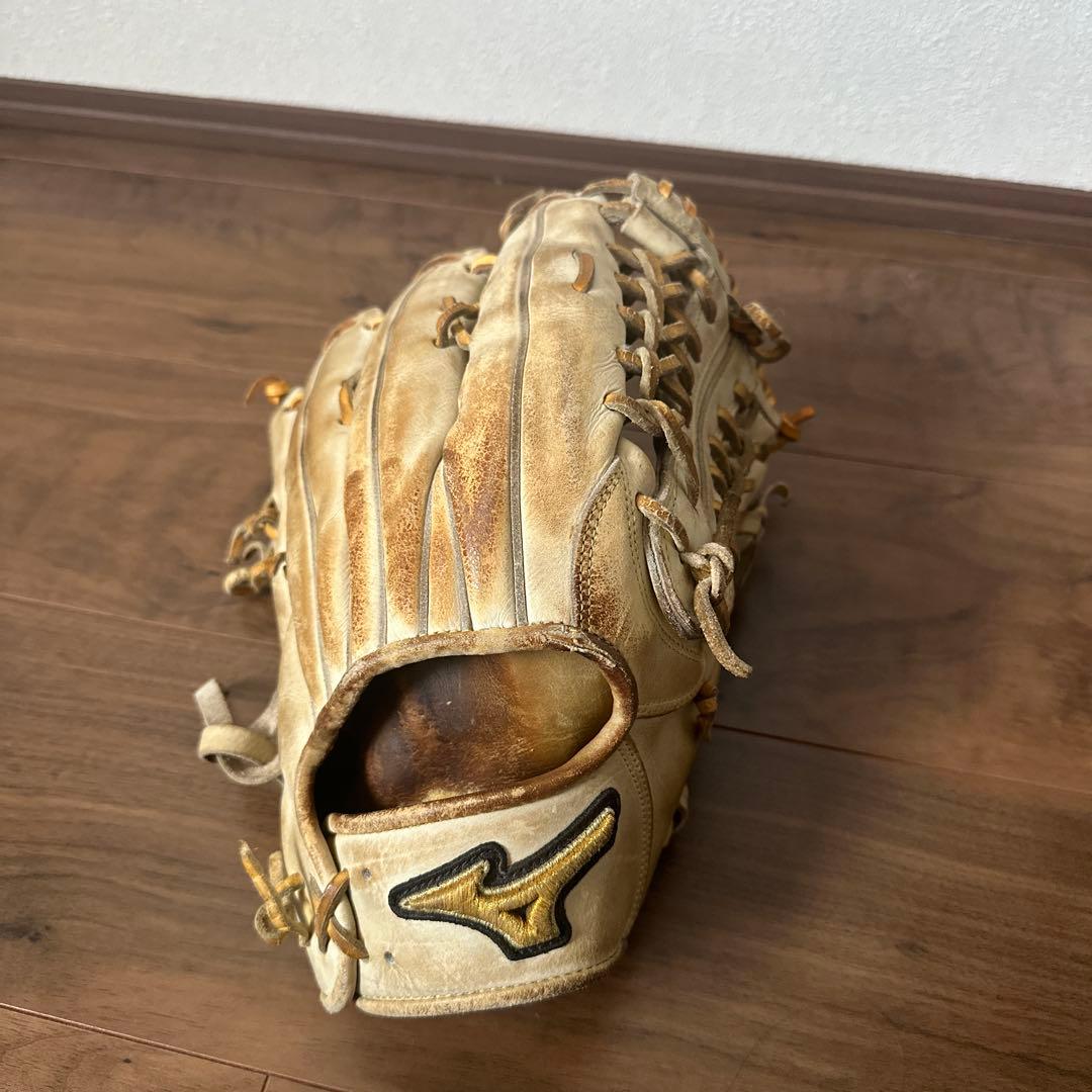 ミズノ 野球グローブ ベージュ 外野用