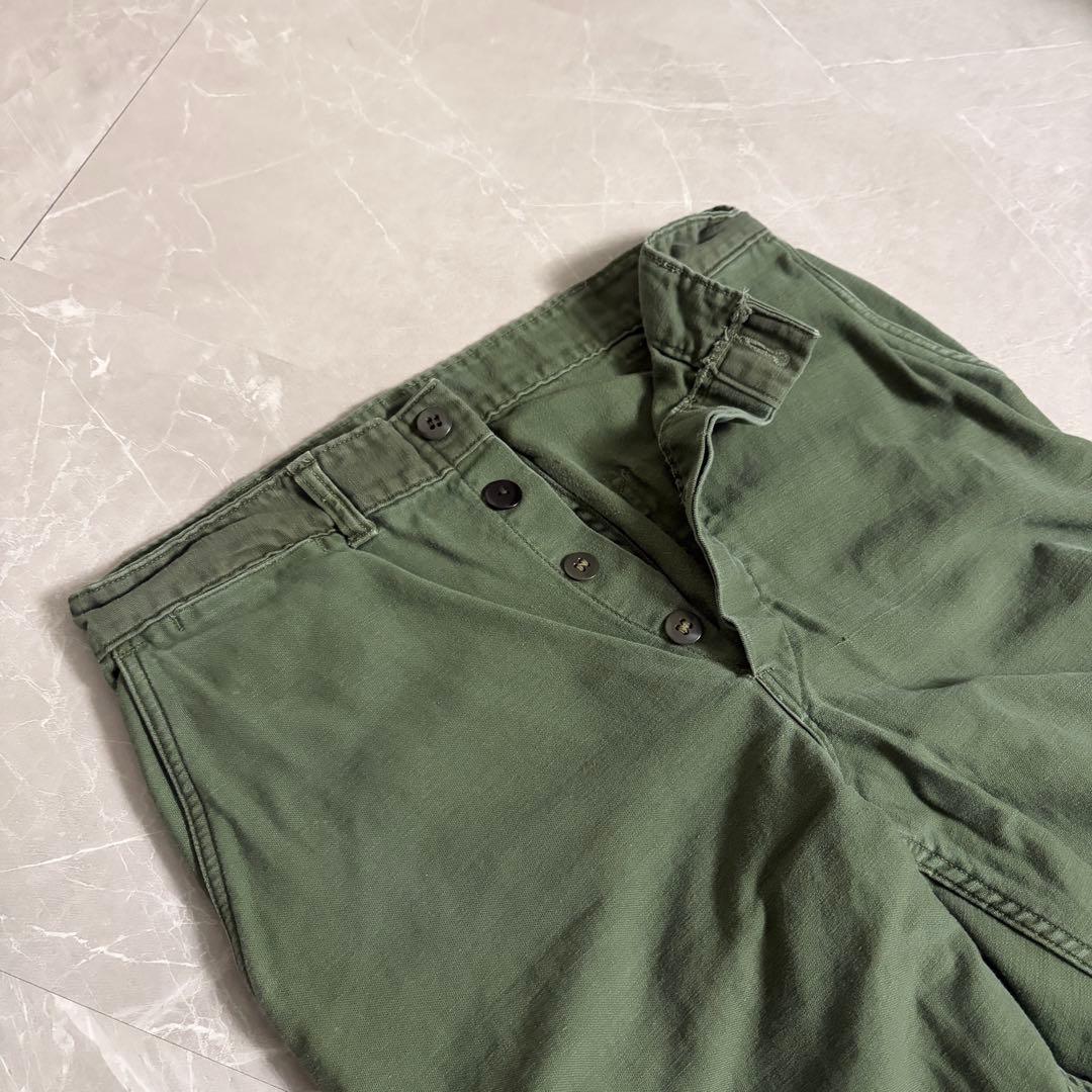 実物　50s USMC P58 ユーティリティ ベイカーパンツ コットンサテン
