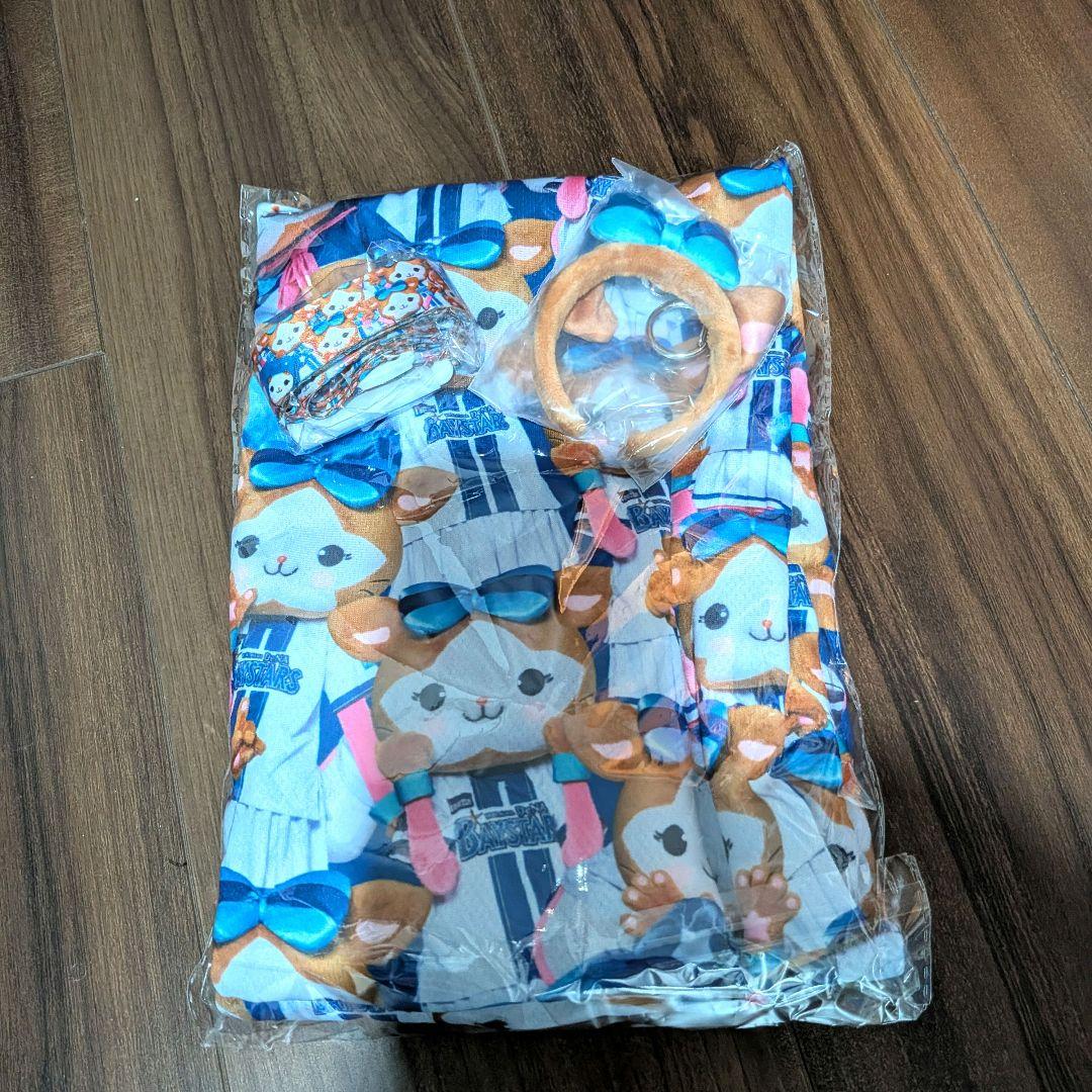 キララ　横浜DeNAベイスターズ　マスコット　ベースボールシャツ　カチューシャ