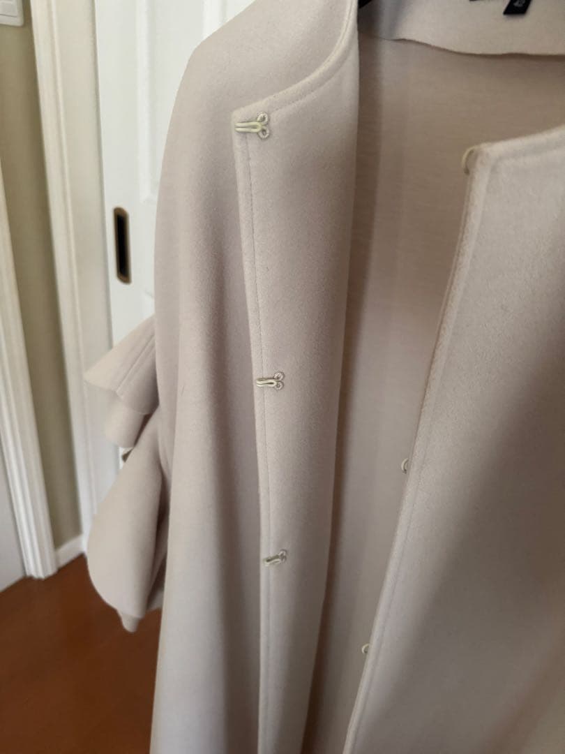 DUAL VIEW デュアルヴュー フリルスリーブ コート ノーカラー