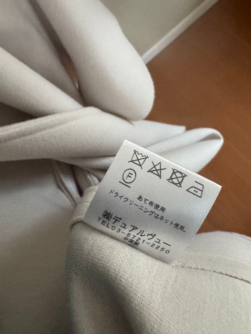 DUAL VIEW デュアルヴュー フリルスリーブ コート ノーカラー