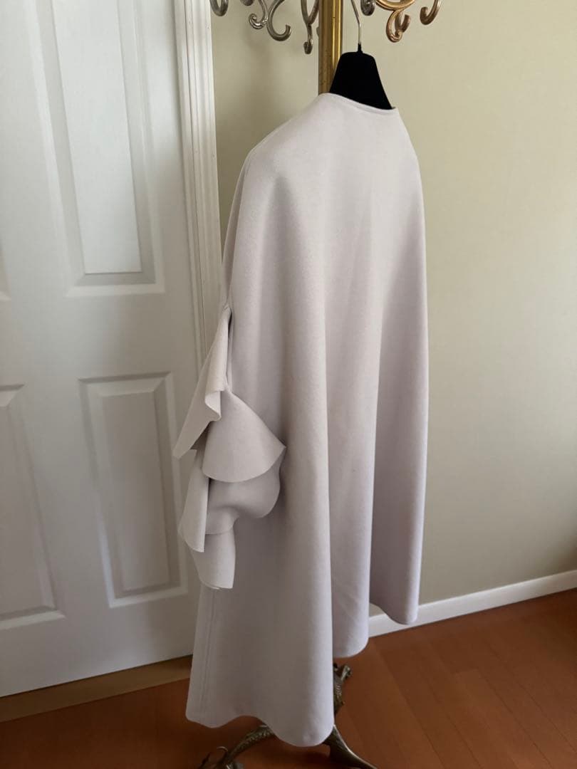 DUAL VIEW デュアルヴュー フリルスリーブ コート ノーカラー