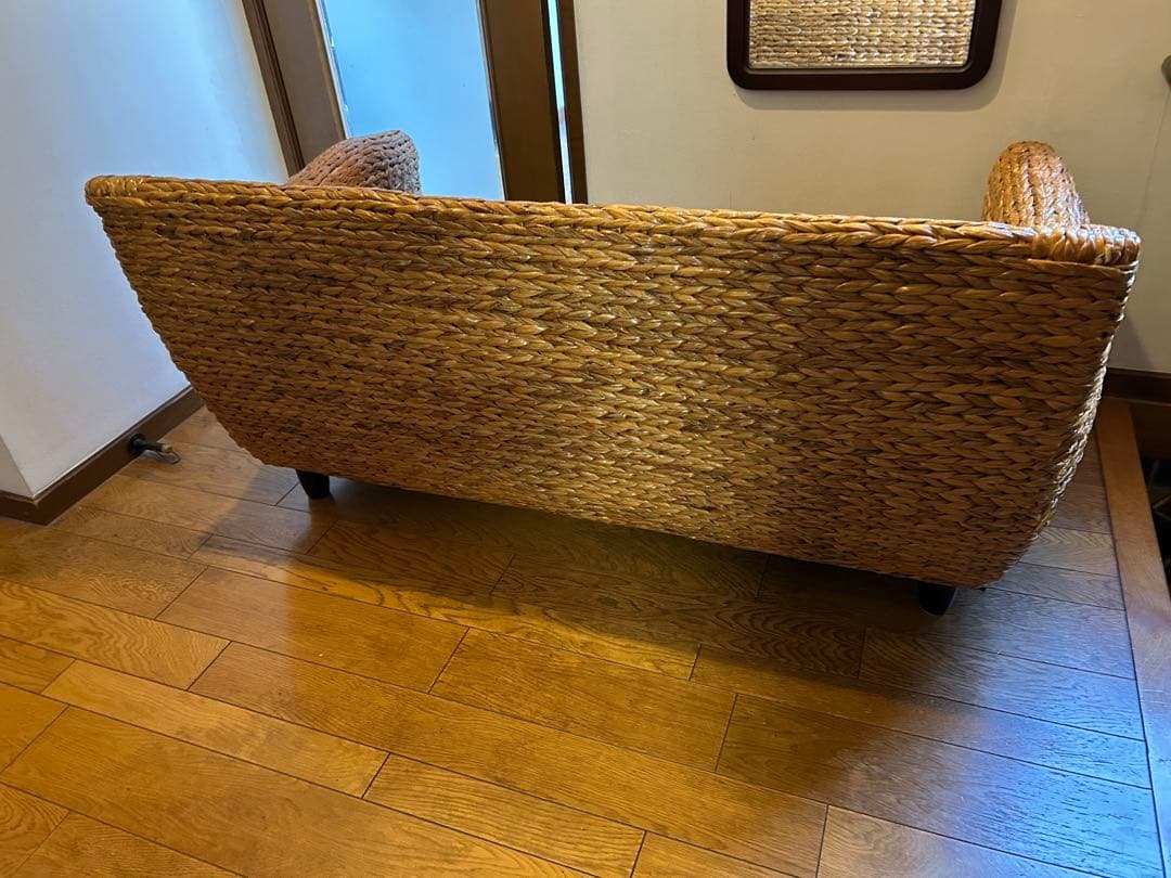 【送料込み】　ウォーターヒヤシンス　ソファ　wyja ウィージャ　２人掛け　バリ