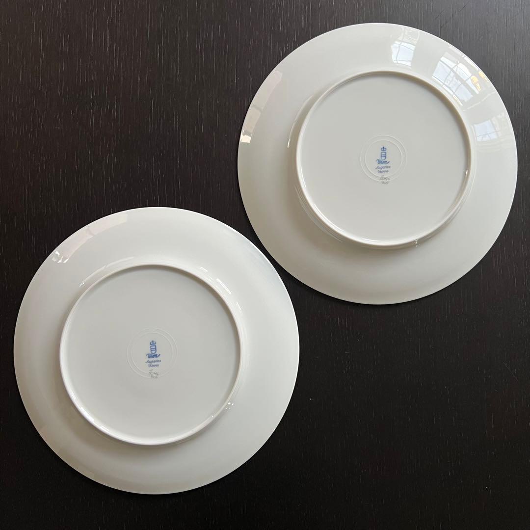 アウガルテン『スキャタードフラワー』ディナープレート 2枚セット