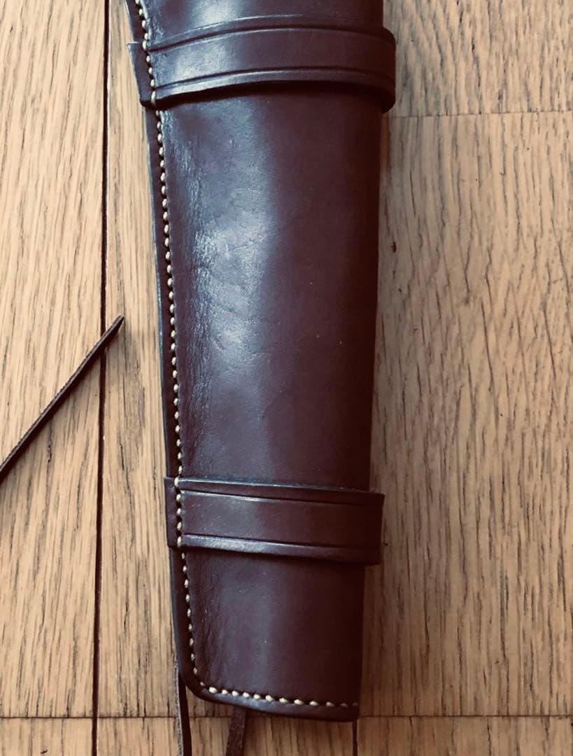 極美品 戦士の銃 コスモドラグーン ガンベルト 本革 HWS 真鍮スカルバックル