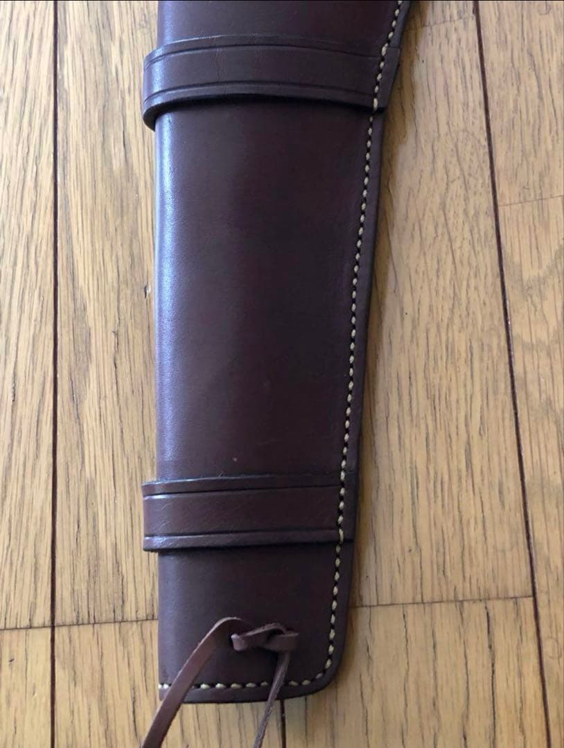 極美品 戦士の銃 コスモドラグーン ガンベルト 本革 HWS 真鍮スカルバックル