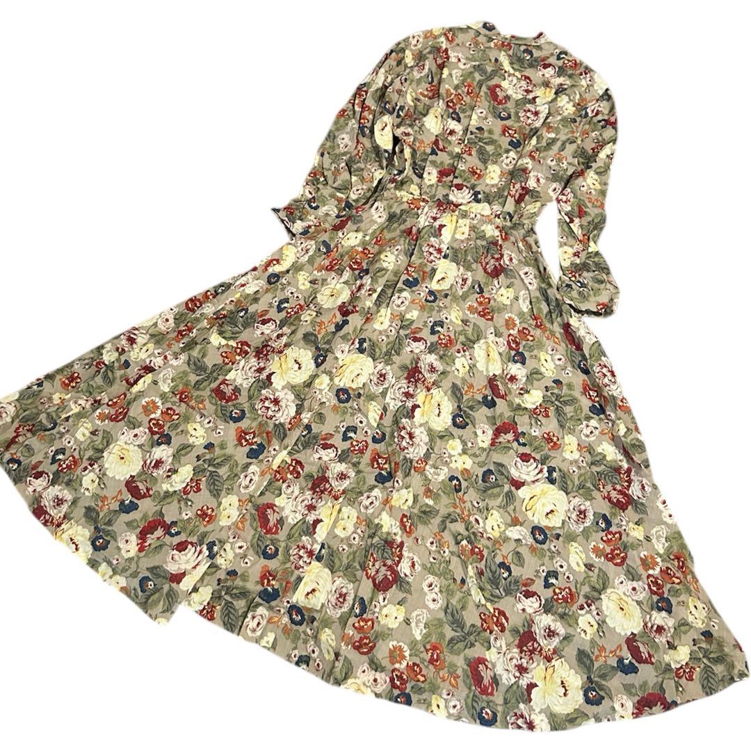 極美品✨インゲボルグ ロングワンピース 花柄