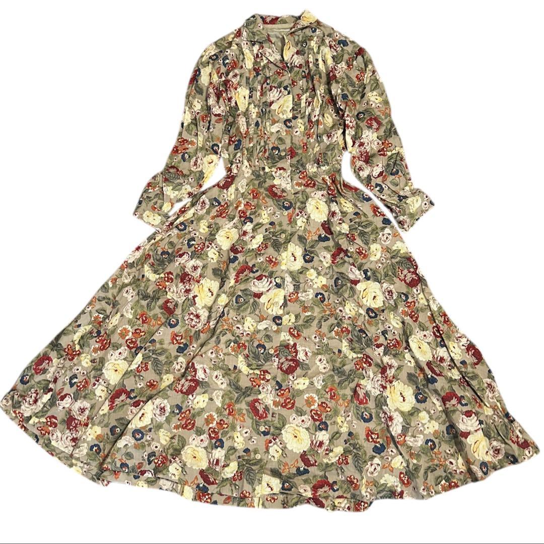 極美品✨インゲボルグ ロングワンピース 花柄