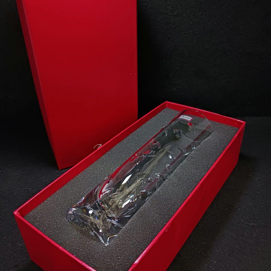 Y2437-1 バカラ オルグ グレイン フラワーベース 花器 箱付