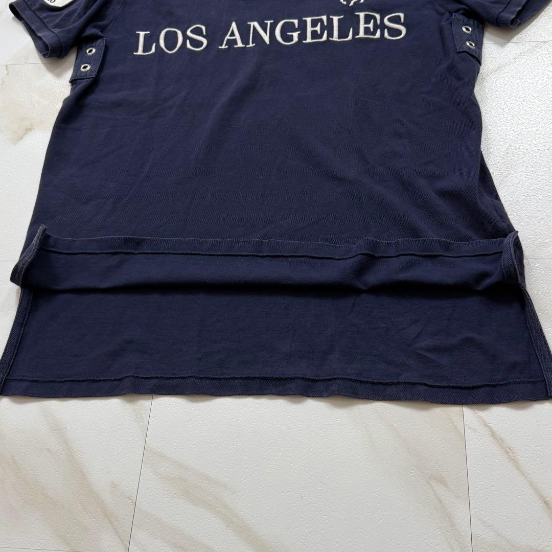 ポロ ラルフローレン 半袖 ポロシャツ ビッグポニー ロサンゼルス ネイビー