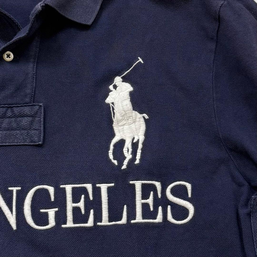 ポロ ラルフローレン 半袖 ポロシャツ ビッグポニー ロサンゼルス ネイビー