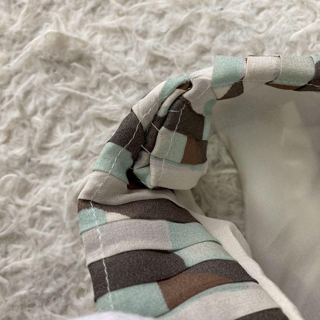 FENDI ノースリーブワンピース ライトグリーン L