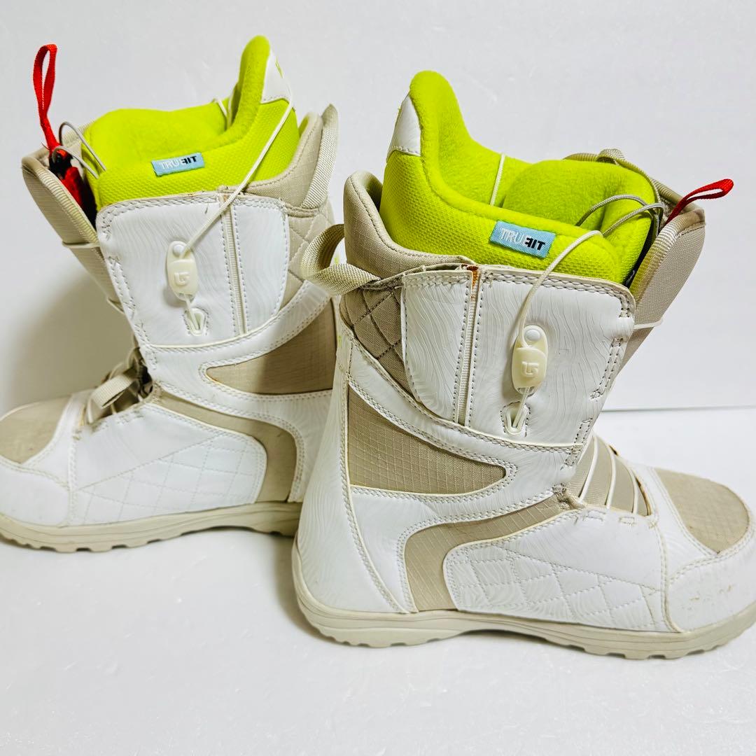 24cmバートンスノーボード ブーツ(女性用) ホワイト/イエロー