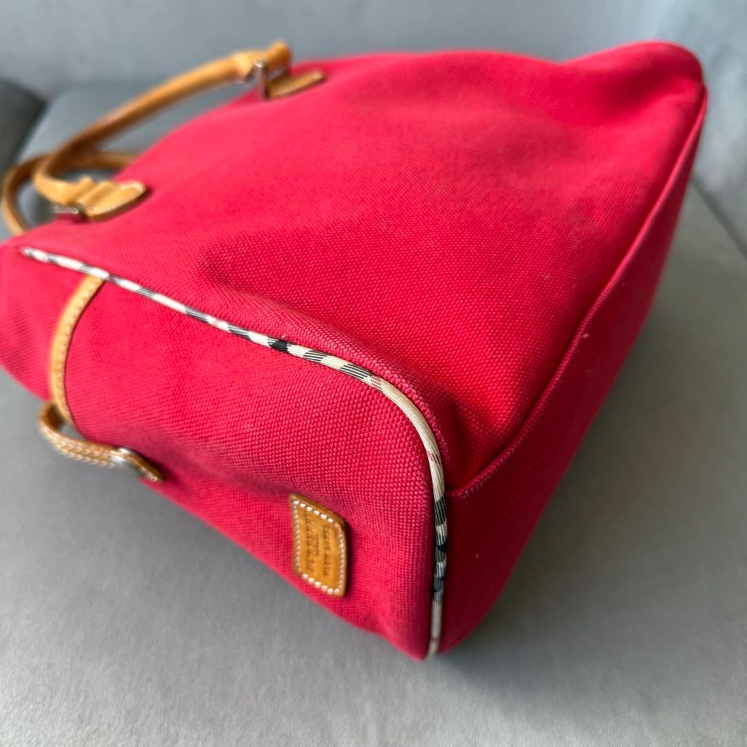 バーバリー ブルーレーベル トートバッグ ハンドバッグ キャンバス 革