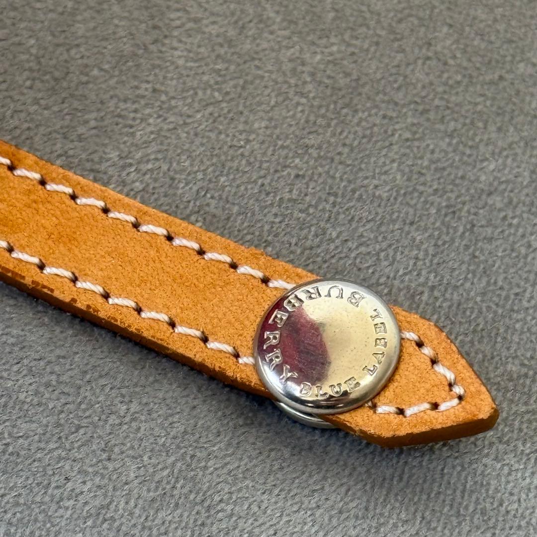 バーバリー ブルーレーベル トートバッグ ハンドバッグ キャンバス 革