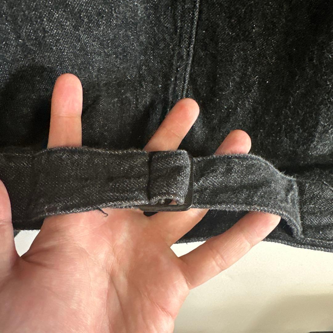 廃盤 COMOLI デニムジャケット&パンツ サイズ2 ブラックエクリュ