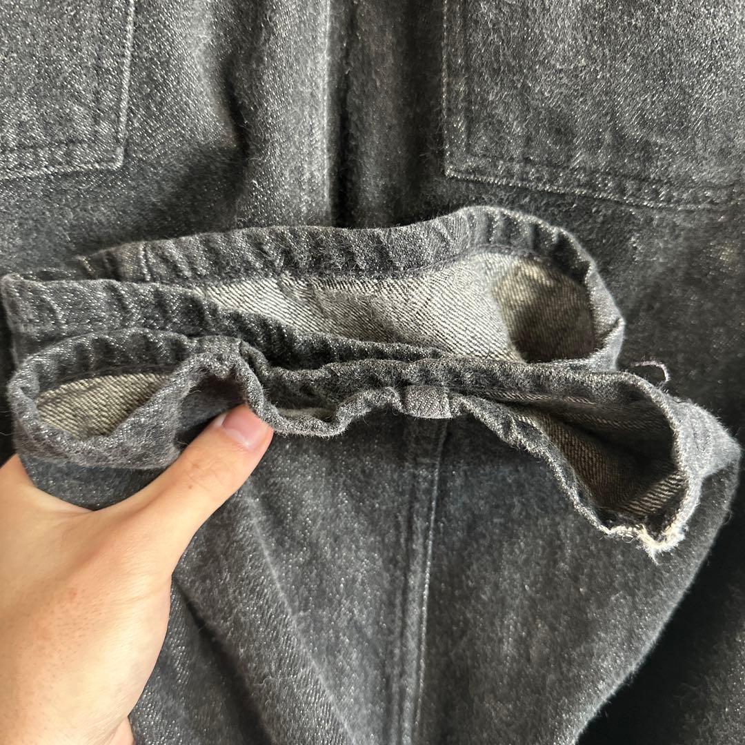 廃盤 COMOLI デニムジャケット&パンツ サイズ2 ブラックエクリュ