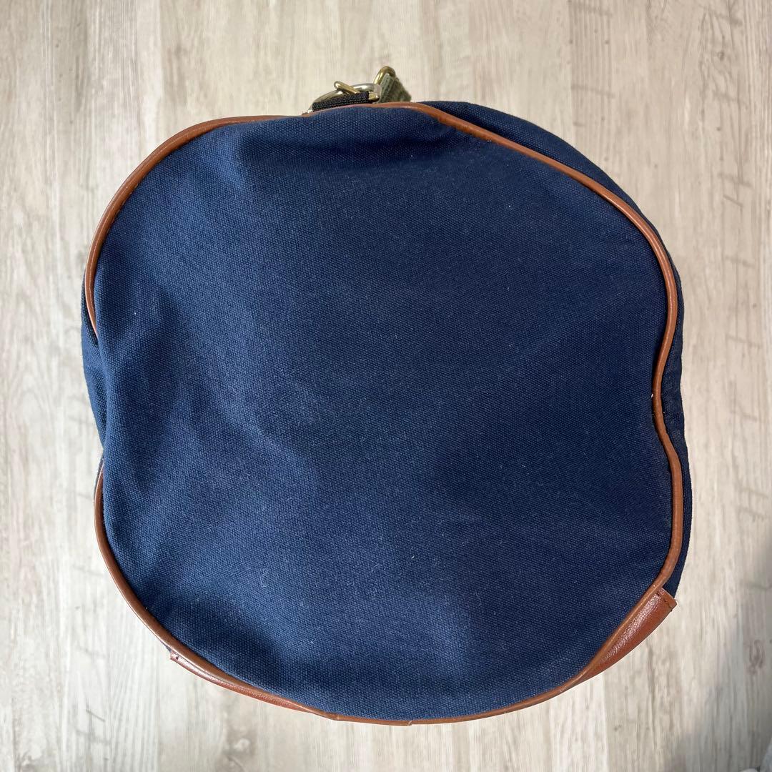 80s L.L.Bean ネイビー ダッフルバッグ ボストンバッグ2way