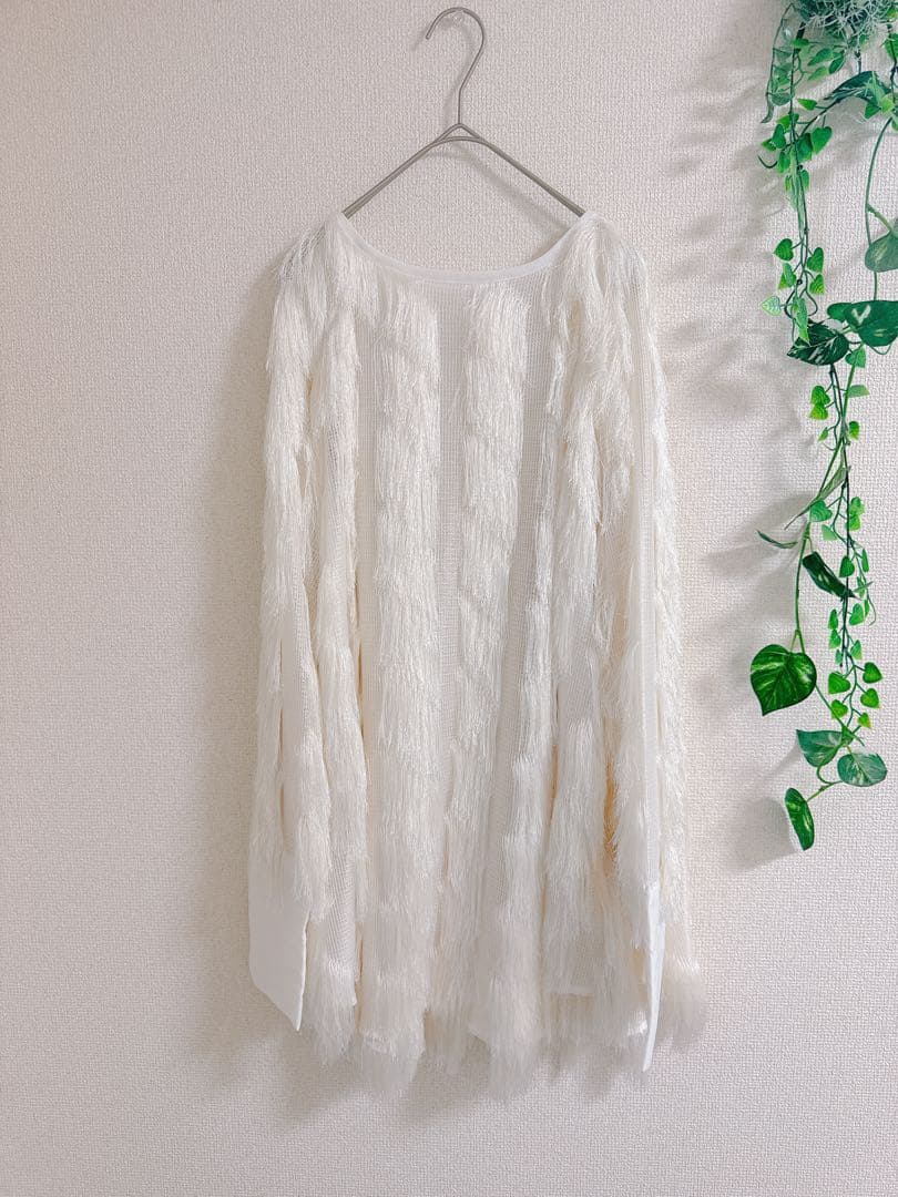【極美品】 AMERI FULL FRINGE OVER TOP