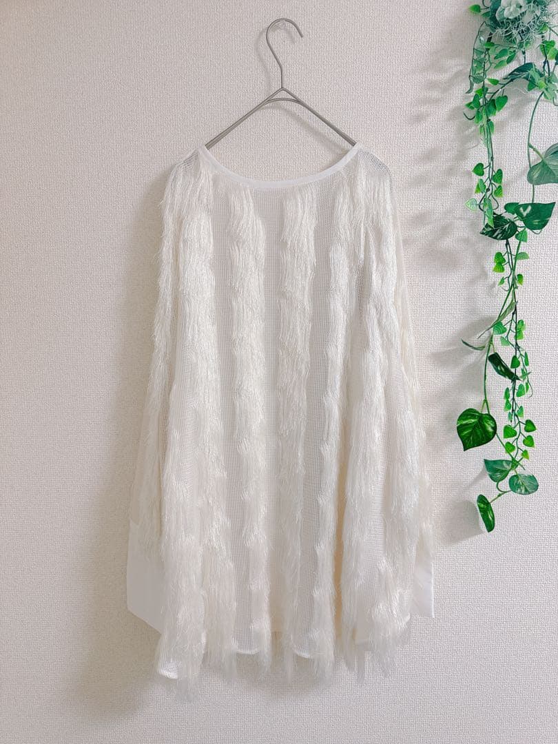 【極美品】 AMERI FULL FRINGE OVER TOP