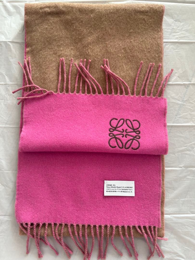 ロエベ（LOEWE）のバイカラーアナグラムスカーフ（マフラー）
