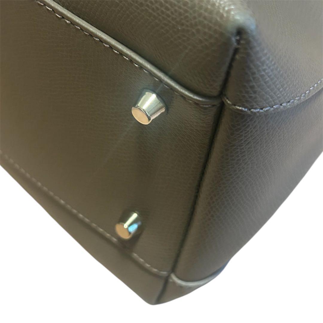 【極美品】FURLA パイパー M 2WAY ベージュ系 保管袋付き レザー