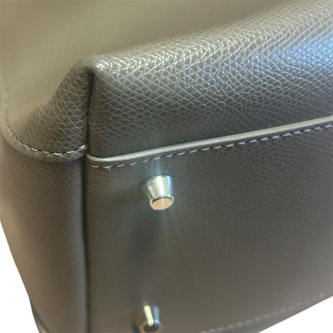 【極美品】FURLA パイパー M 2WAY ベージュ系 保管袋付き レザー