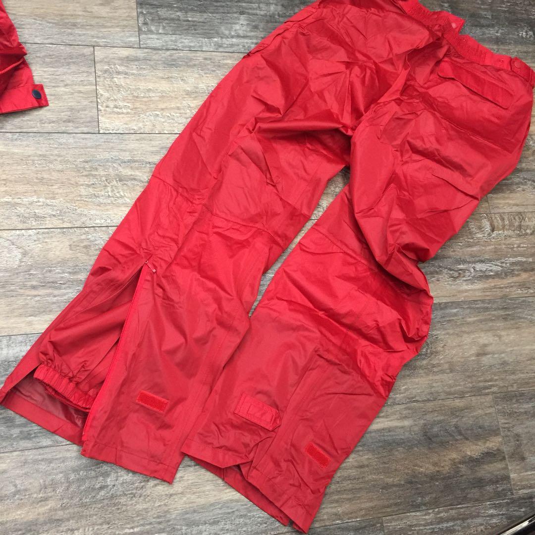 断捨離！新品未使用 マンシング ゴルフレインウェアー セットレディース 赤 L
