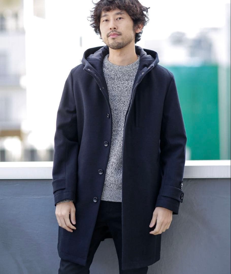 【新品】nano・universe SUPER100'S メルトンフードコート