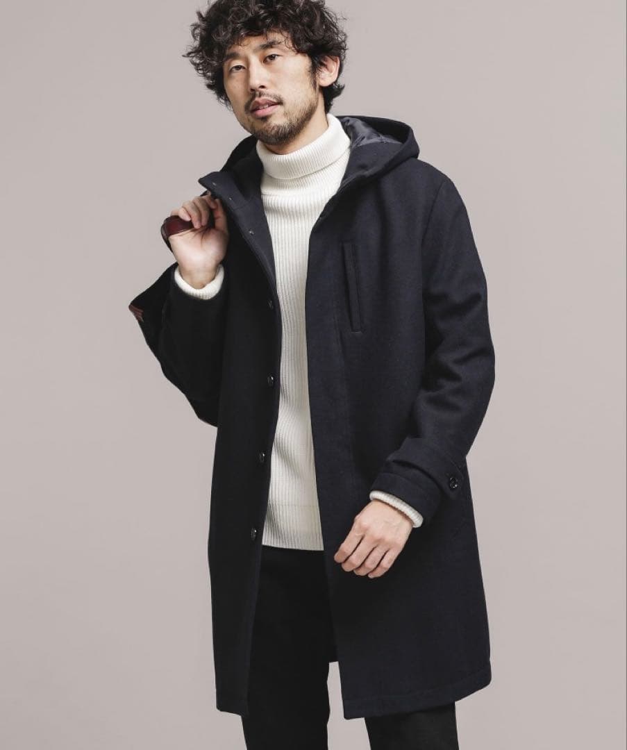 【新品】nano・universe SUPER100'S メルトンフードコート