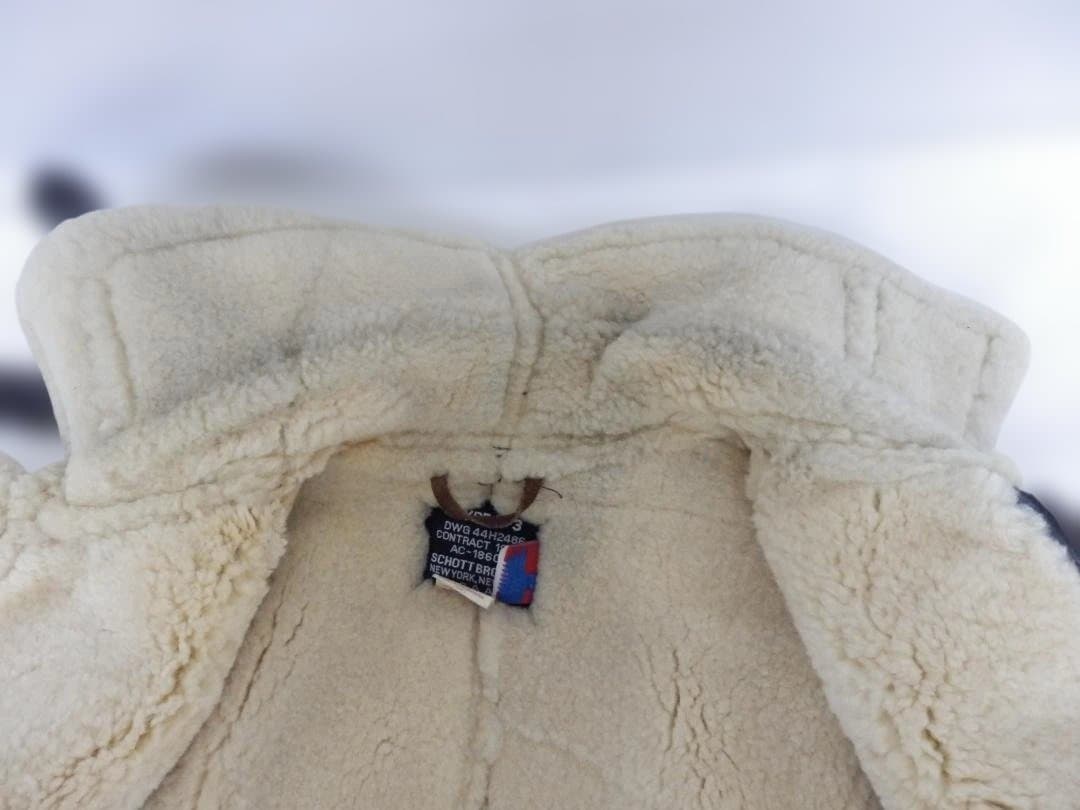 M1562 Schott ショット B-3 ムートンフライトジャケット 38