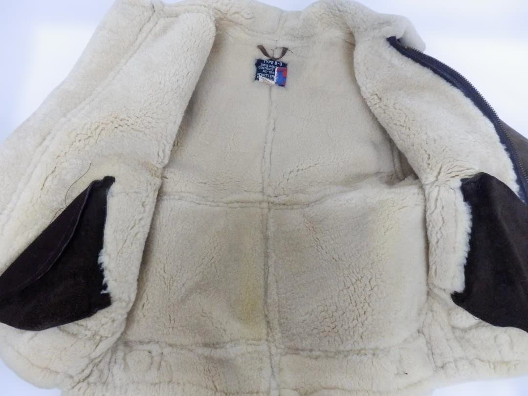 M1562 Schott ショット B-3 ムートンフライトジャケット 38