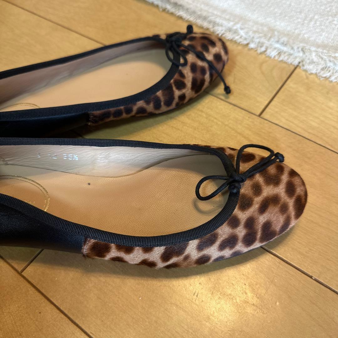 J&M Davidson / レオパード バレエシューズ 35ハーフ
