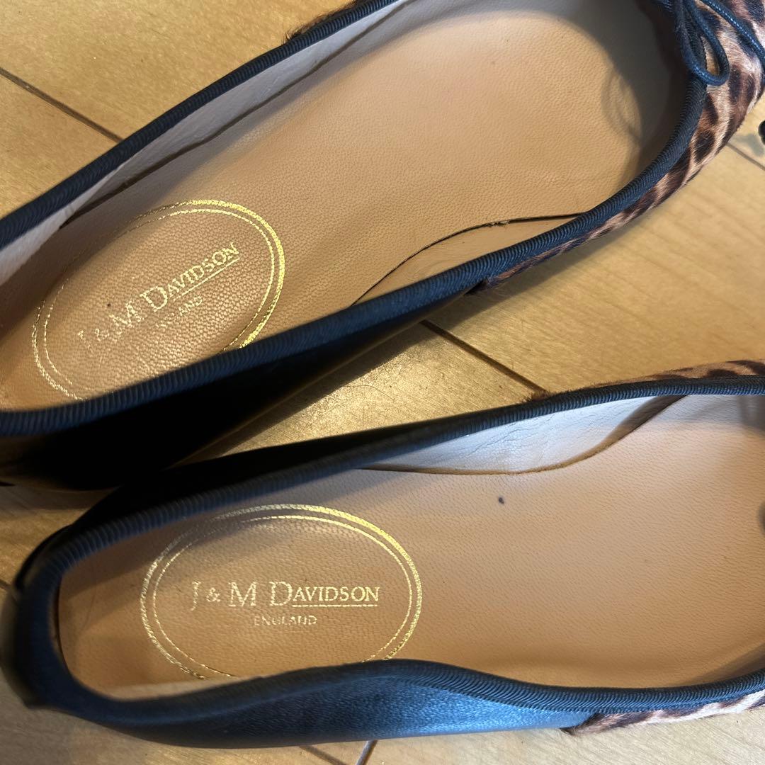 J&M Davidson / レオパード バレエシューズ 35ハーフ