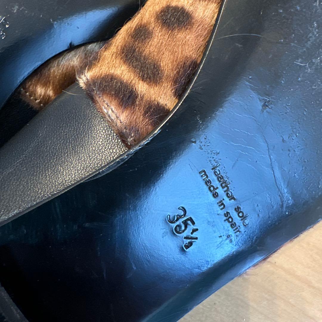 J&M Davidson / レオパード バレエシューズ 35ハーフ