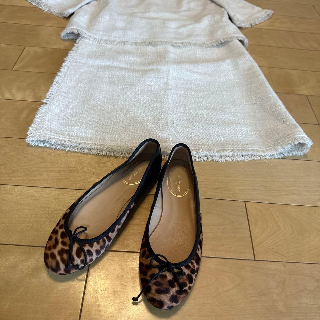 J&M Davidson / レオパード バレエシューズ 35ハーフ