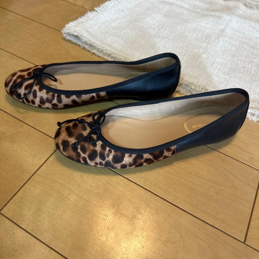 J&M Davidson / レオパード バレエシューズ 35ハーフ