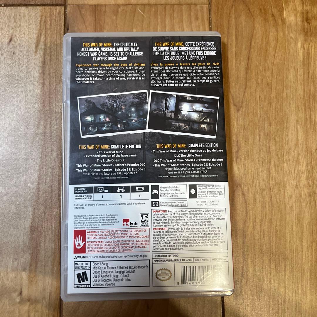 Nintendo Switch THIS WAR OF MINE COMPLETE EDITION