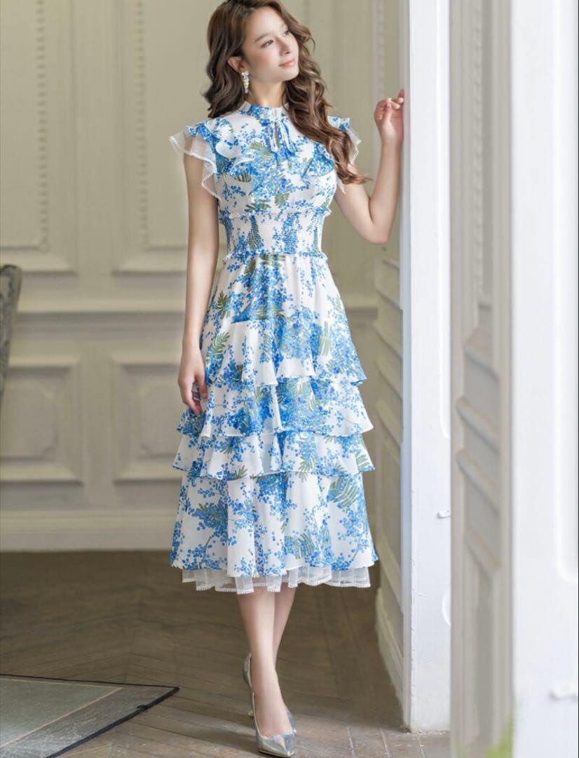 値下げ‼️大人気❗️✨ERUKEI-Settanフラワープリントフリルドレス