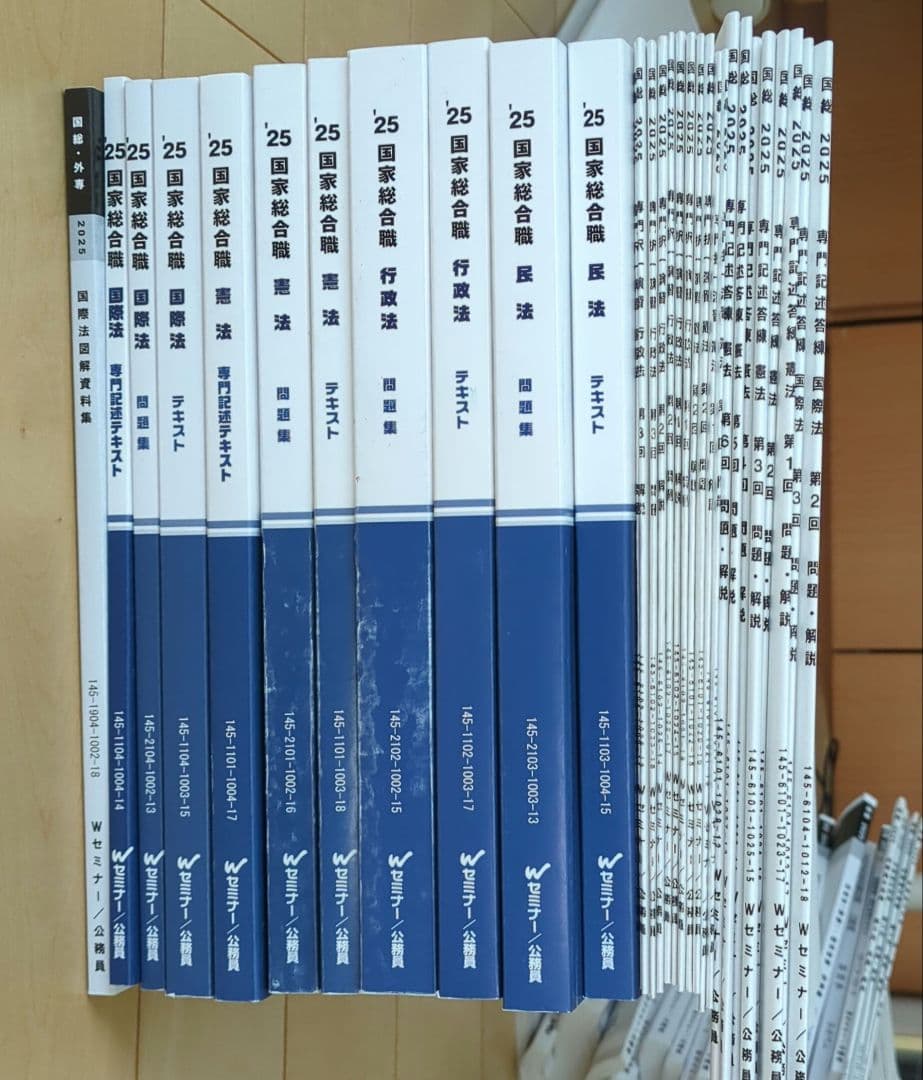 国際法・憲法・行政法・民法　専門記述試験問題集セット　TAC　国家公務員　総合職