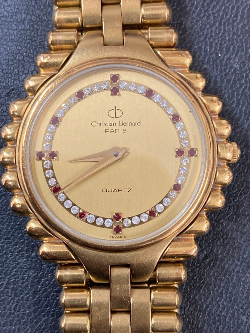 Christian Bernard ゴールド クォーツ腕時計
