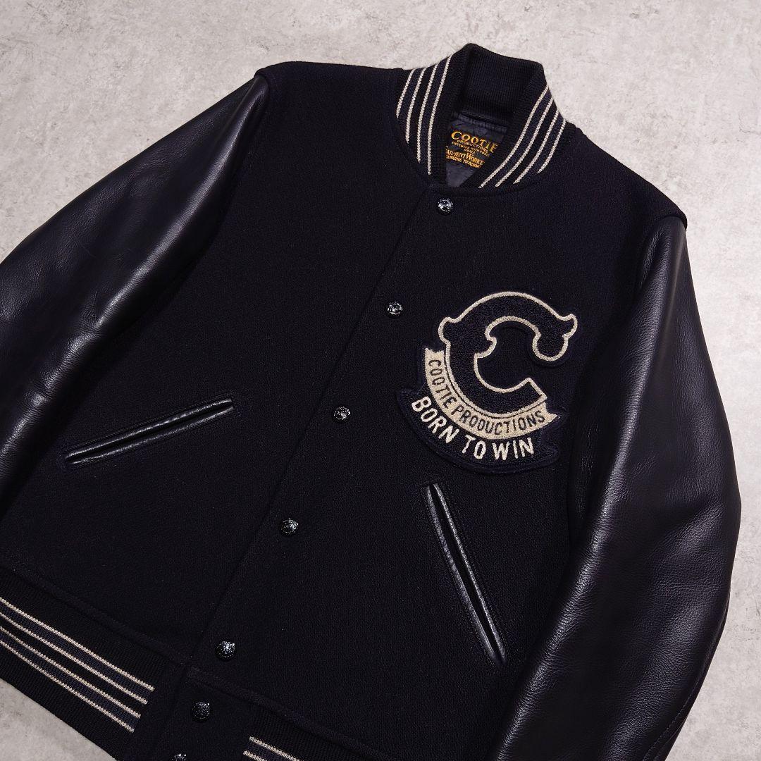COOTIE 袖レザースタジャン Glory Bound S