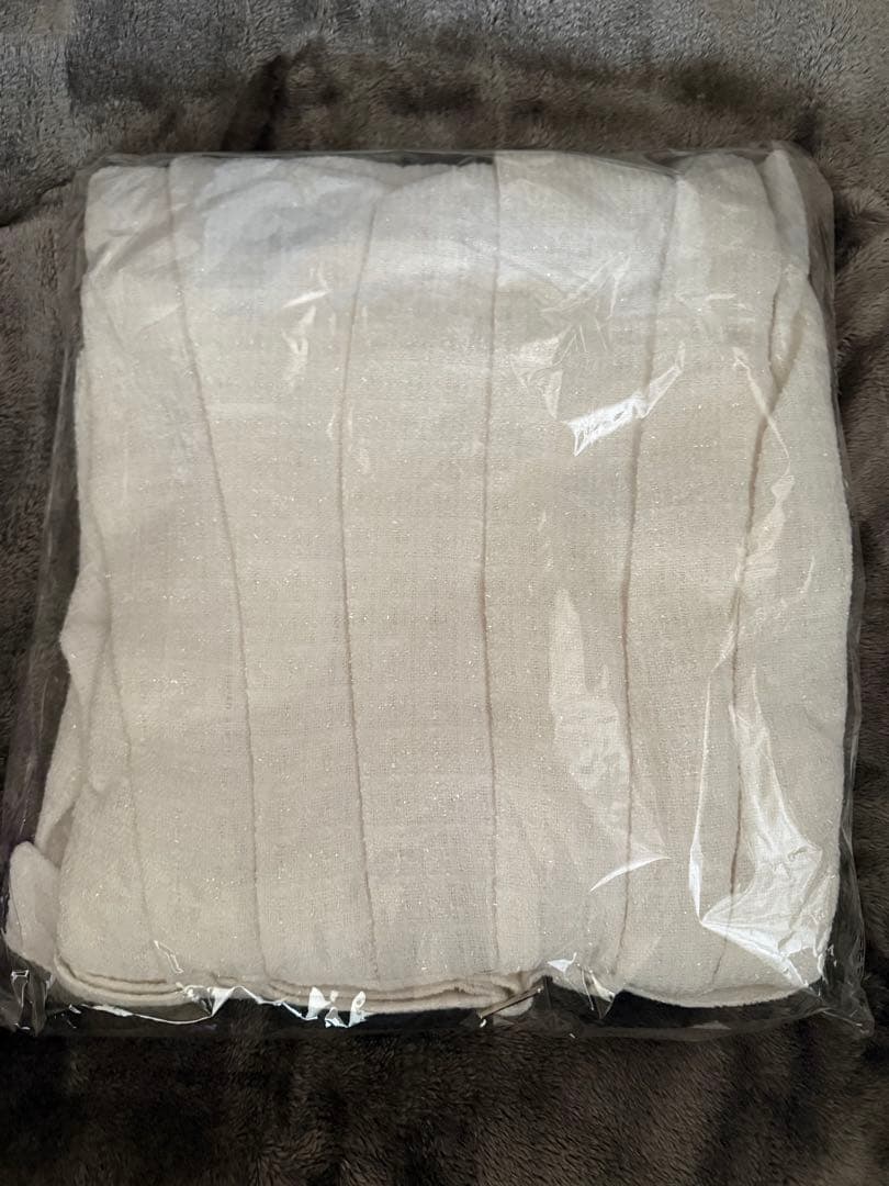 ハニーミュウ ビッグリボンツイードプリーツワンピース　ホワイト