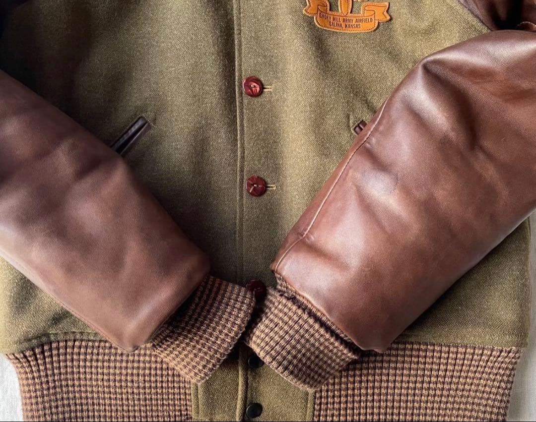 Buzz Rickson's レザージャケット オリーブグリーン