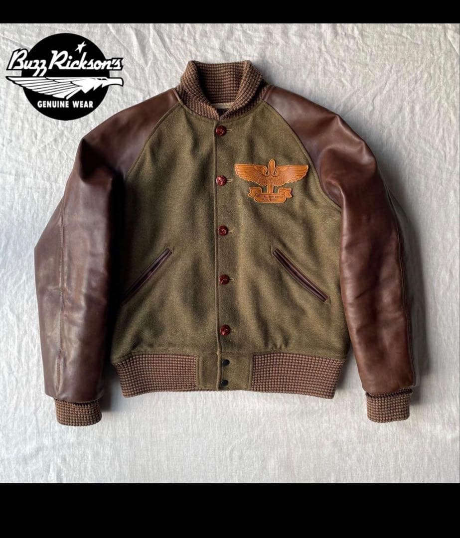 Buzz Rickson's レザージャケット オリーブグリーン