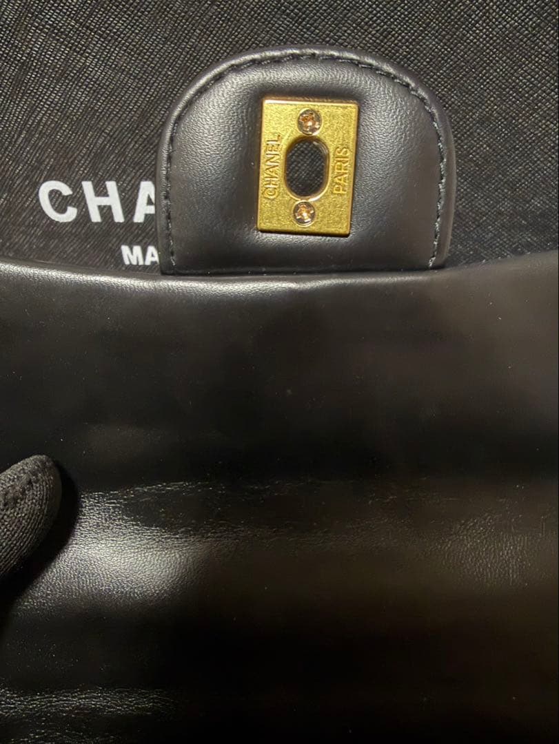 CHANEL MAKEUP ハンドルゴールドプレート　キルティング　バッグ