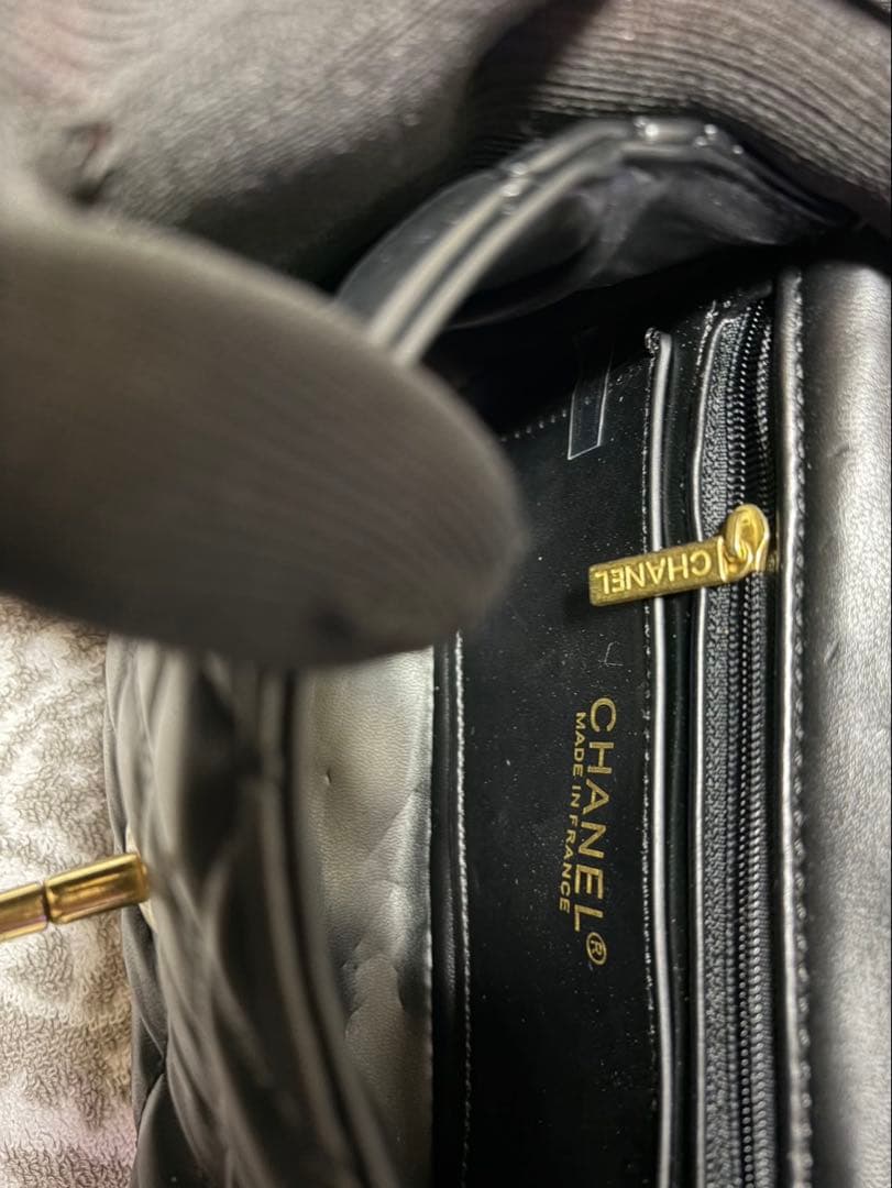 CHANEL MAKEUP ハンドルゴールドプレート　キルティング　バッグ