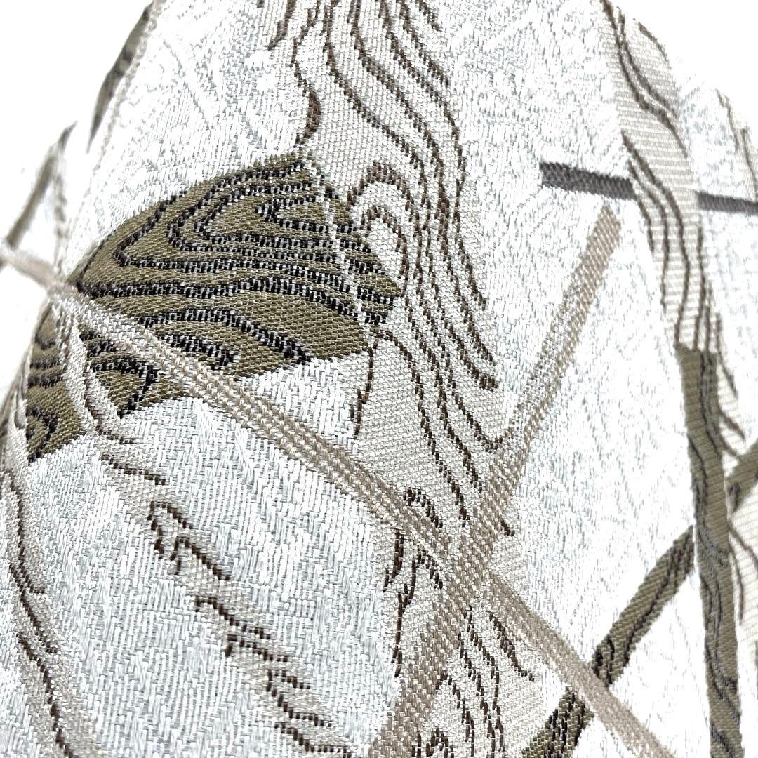 専用帯6190 ●人間国宝 加賀友禅作家 木村雨山 高級 正絹 落款 六通 袋帯