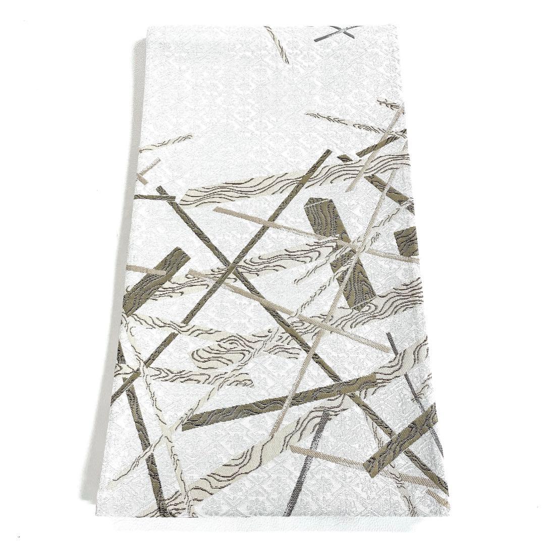 専用帯6190 ●人間国宝 加賀友禅作家 木村雨山 高級 正絹 落款 六通 袋帯